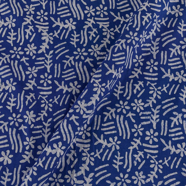 Buy Geometric Pattern Wax on Purple Blue Colour Cotton Fabric Online 9417BY3