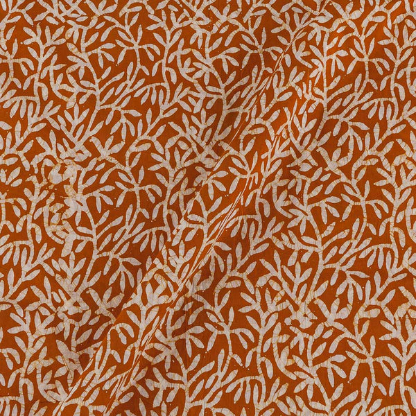 Buy Floral Jaal Print  Batik on Apricot Colour Cotton Fabric Online 9417CA3