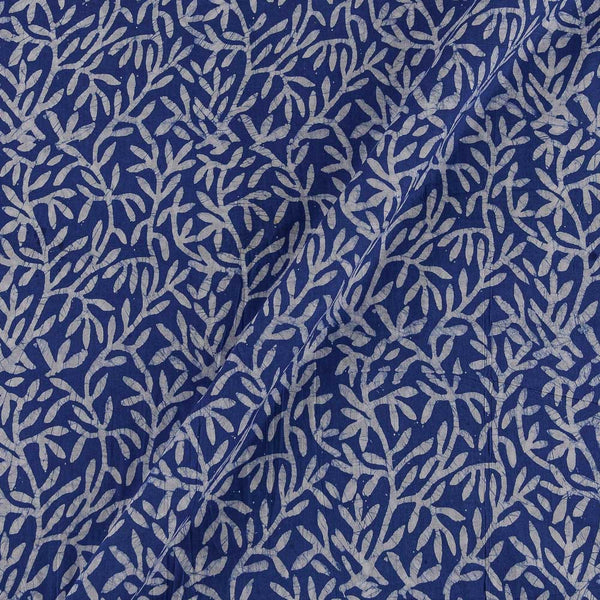 Buy Floral Jaal Print Batik on Purple Blue Colour Cotton Fabric Online 9417CA5