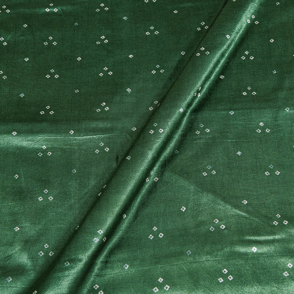 Gaji Fern Green Colour Bandhani Print Fabric Online 9418BU2