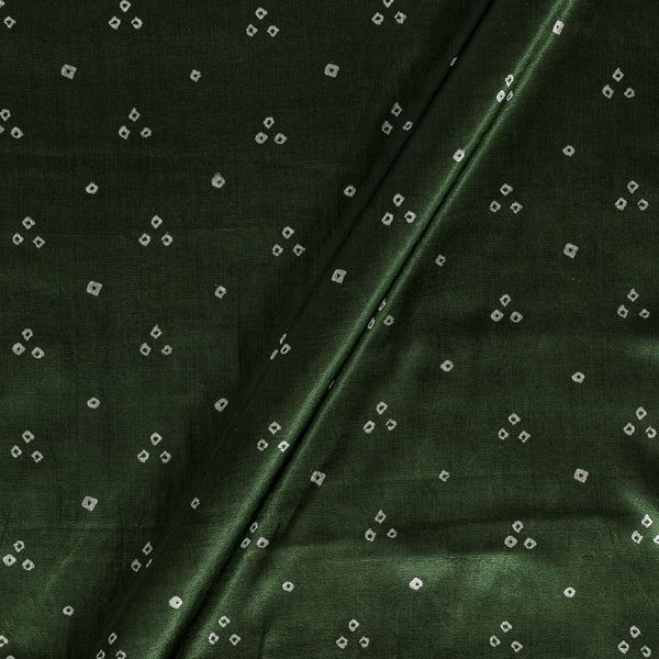 Mashru Gaji Bandhej Forest Green Colour 45 Inches Width Fabric
