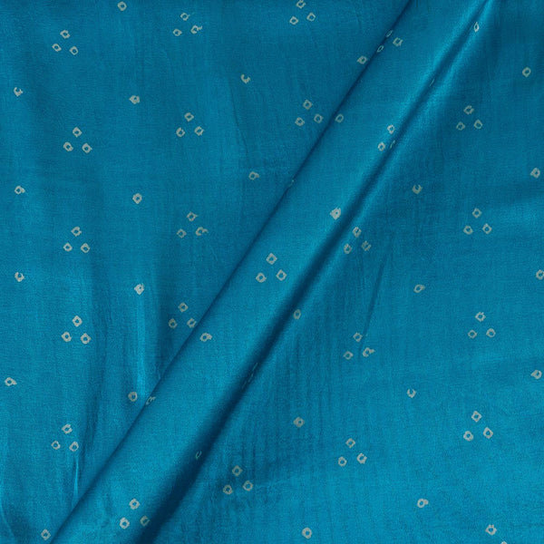 Mashru Gaji Bandhej Aqua Blue Colour Fabric Online 9418GQ