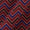 Ajrakh Theme Gamathi Cotton Plum Colour Chevron Print Fabric Online 9418O2