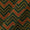 Ajrakh Theme Gamathi Cotton Dark Green Colour Chevron Print Fabric Online 9418O4