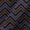Ajrakh Theme Gamathi Cotton Black Colour Chevron Print Fabric Online 9418O6