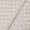 Chinon Silk Feel White Colour Gold Foil Checks Printed Fabric Online 9419O