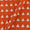 Handloom Cotton Fanta Orange Colour Double Ikat Fabric Online 9438C