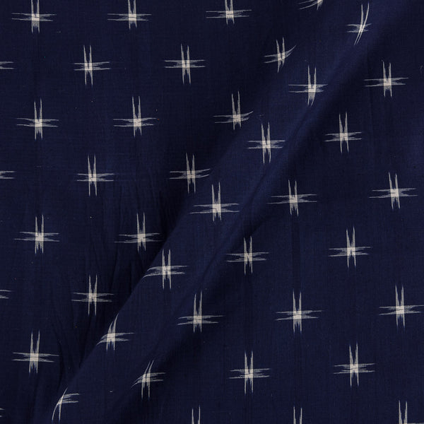 Buy Handloom Cotton Dark Blue X Black Cross Tone Double Ikat Fabric Online 9438DD2