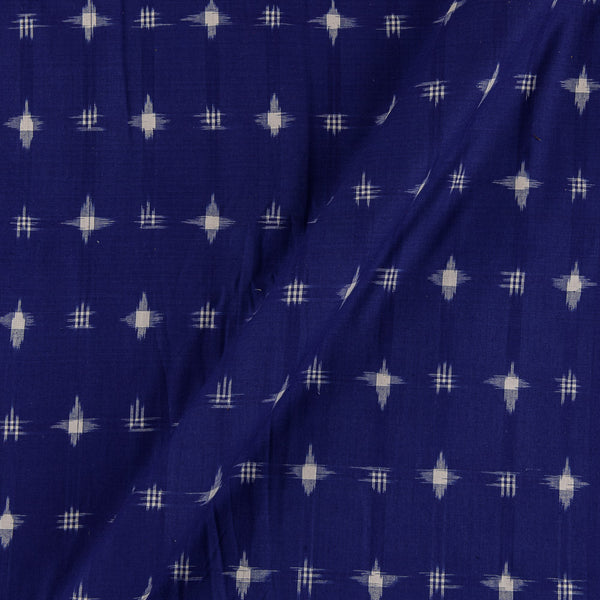 Buy Handloom Cotton Purple Blue Colour Double Ikat Fabric Online 9438DV2