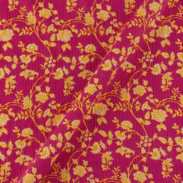 Kantha Cotton Candy Pink Colour Jaal Print Fabric Online 9443CL