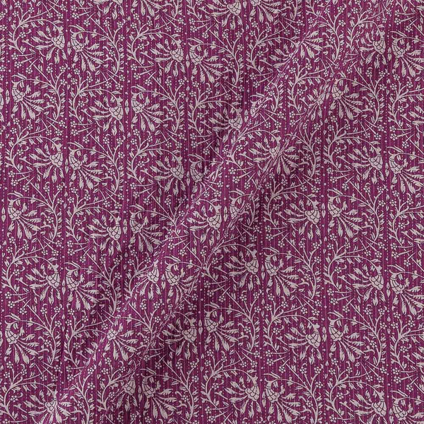 Kantha Cotton Purple Colour Mughal Print Fabric Online 9443CN