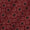 Gamathi Cotton Natural Dyed Geometric Print Maroon Colour 45 Inches Width Fabric