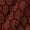 Gamathi Cotton Natural Dyed Leaves Print Maroon Colour Fabric 9445AFF1