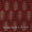 Gamathi Cotton Natural Dyed Maroon Colour Leaves Print Fabric