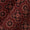 Gamathi Cotton Natural Dyed Geometric Print Maroon Colour Fabric Online 9445AKO1