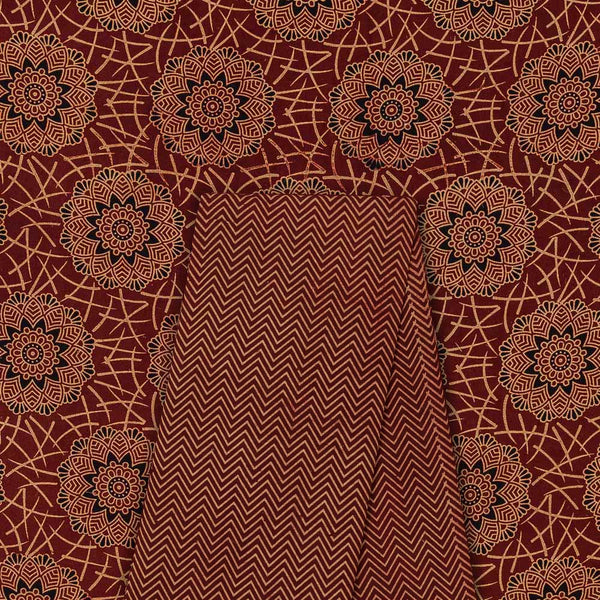 Co-Ord Set Of Gamathi Cotton Natural Dyed Block Printed Fabric & Gamathi Cotton Natural Dyed Block Printed Fabric [2.50 Mtr Each]