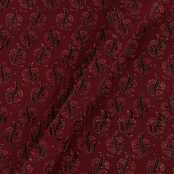 Buy Gamathi Cotton Natural Dyed Butta Print Maroon Colour Fabric Online 9445M2