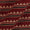 Gamathi Cotton Maroon Colour All Over Border Double Kaam Block Print 45 Inches Width Fabric