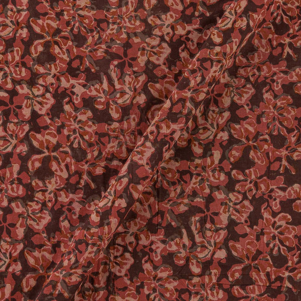 Soft Cotton Vanaspati [Natural Dye] Ajrakh Shell Pink Colour Jaal Hand Block Print Fabric Online 9447AJ1