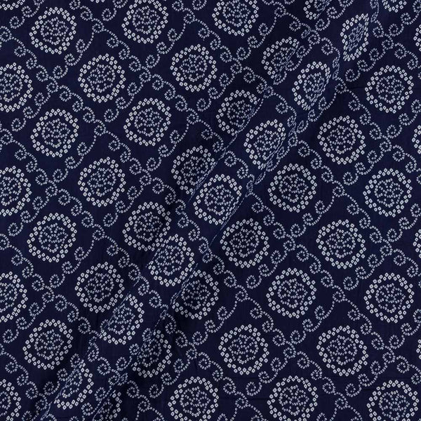 Buy Soft Cotton Midnight Blue Colour Bandhani Print Fabric Online 9450AY10