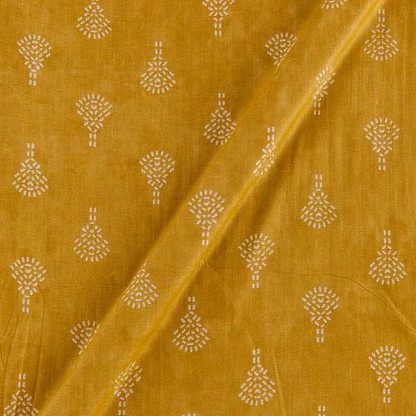 Soft Cotton Olive Colour Floral Print Fabric 9450GV