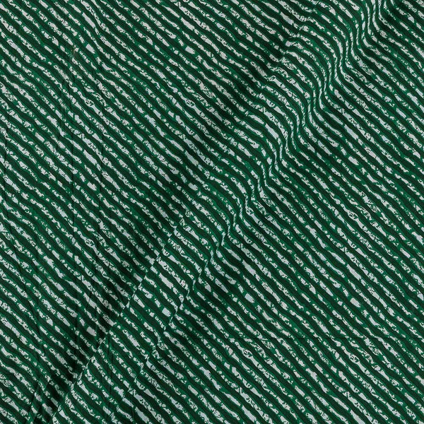 Buy Soft Cotton Bottle Green Colour Leheriya Print Fabric Online 9450HH18