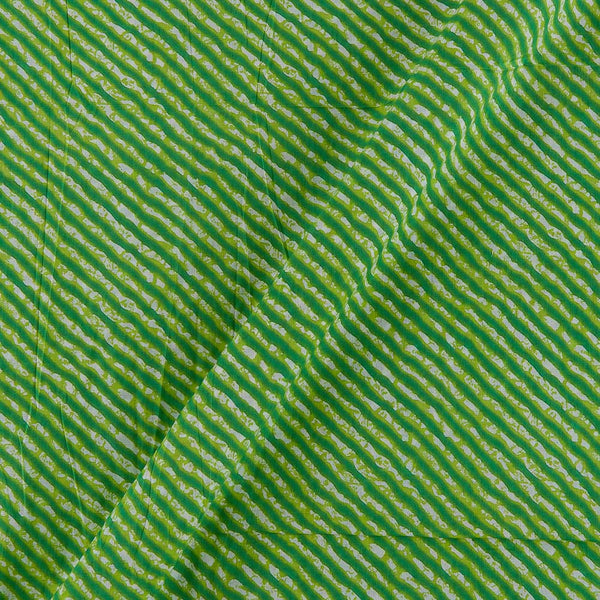 Buy Soft Cotton Parrot Green Colour Leheriya Print Fabric Online 9450HH20