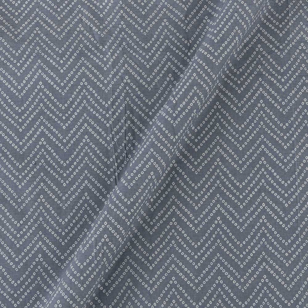 Cotton Grey Colour Bandhani Print Fabric Online 9450IX1