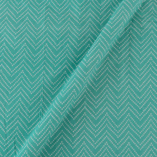 Cotton Aqua Colour Bandhani Print Fabric Online 9450IX3