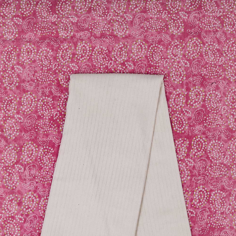 Women's Pure Cotton Unstitched 2.5 Meters Plain Solid White Dress