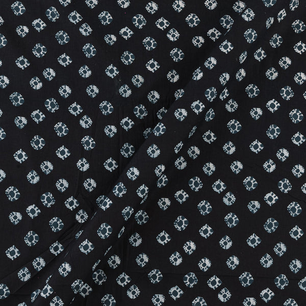 Soft Cotton Black Colour Bandhani Print Fabric Online 9450JH1
