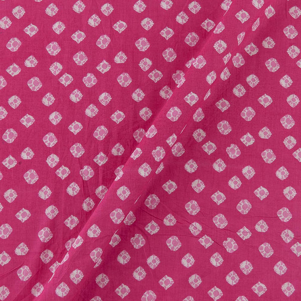 Soft Cotton Candy Pink Colour Bandhani Print Fabric Online 9450JH2