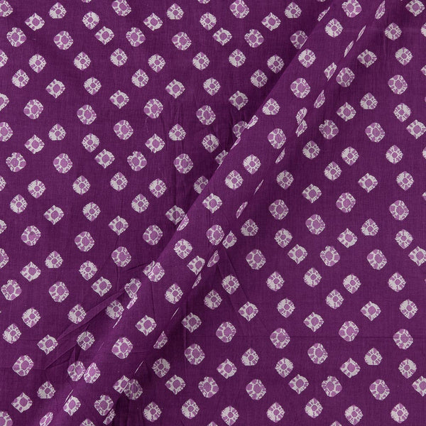 Soft Cotton Dark Purple Colour Bandhani Print Fabric Online 9450JH3