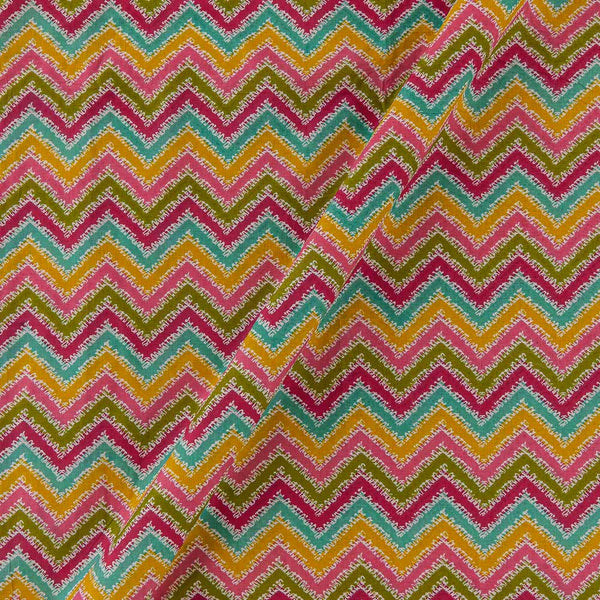 Cotton Multi Colour Leheriya Print Fabric Online 9450JU4