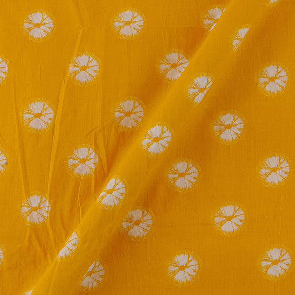 Cotton Golden Orange Colour Bandhani Print Fabric Online 9450JY2