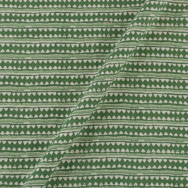 Cotton Dabu Green Colour Batik Print Fabric Online 9451CV5