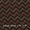 Cotton Dark Cedar Colour Ajrakh Inspired Chevron Print Fabric Online 9451DI4