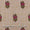 Sanganeri Hand Block Print on Cream White Colour Multi Thread Kantha Cotton Fabric Online 9454F1