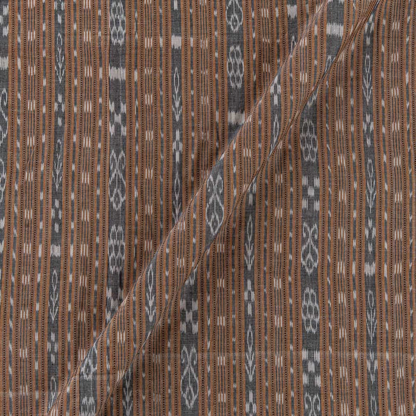 Cotton Sambalpuri Ikat Pattern Peach Colour Fabric Online 9473CI