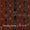 Cotton Sambalpuri Ikat Pattern Brick X Black Cross Tone Fabric Online 9473CL