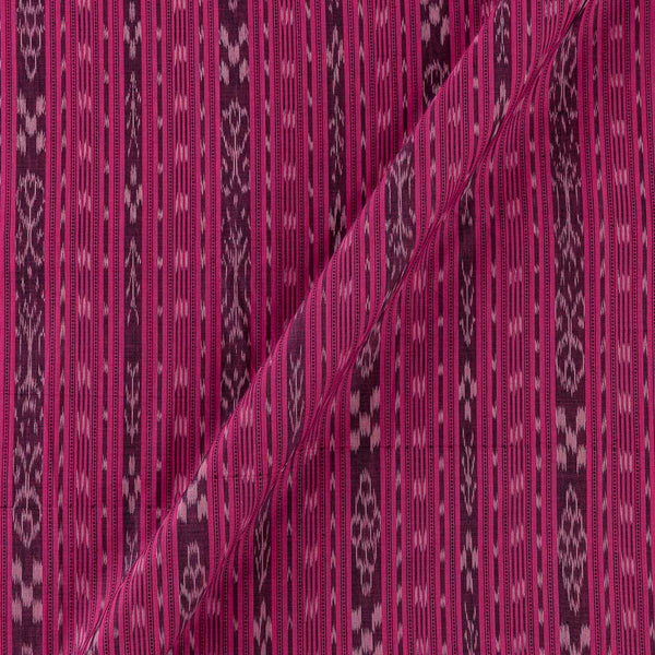 Cotton Sambalpuri Ikat Pattern Candy Pink Colour Fabric Online 9473DP