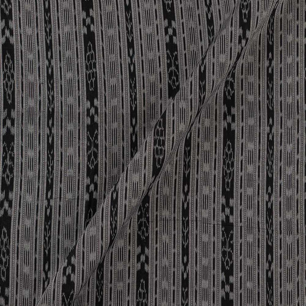 Cotton Sambalpuri Ikat Pattern Black Colour Fabric Online 9473EM