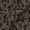 Warli Print on Two Side Bordered Slub Cotton Beige X Black Cross Tone Fabric Online 9483AX3