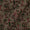 Warli Print on Two Side Bordered Slub Cotton Beige X Black Cross Tone Fabric Online 9483AY4