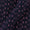 Deep Dyed Dark Blue Colour Geometric Hand Block Print Kora Fabric Online 9484P