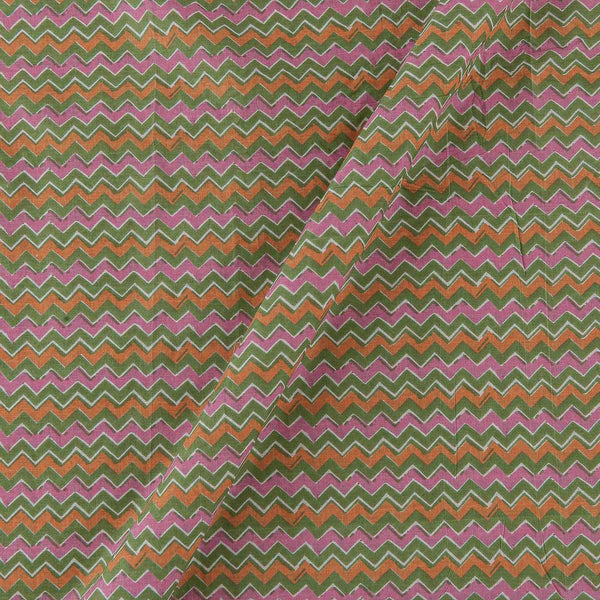 Soft Cotton Multi Colour Chevron Print Fabric Online 9488AH2