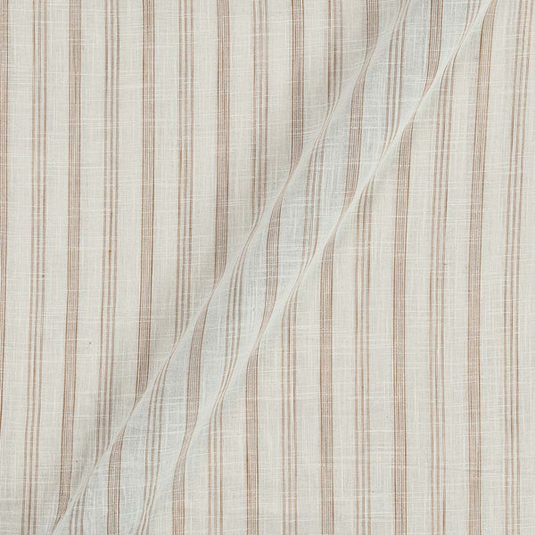 Slub Cotton Off White Colour Stripes 43 Inches Width Fabric freeshipping - SourceItRight