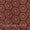 Cotton Maroon Colour Ajrakh Inspired Print Fabric Online 9501FL1