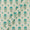 Cotton Pale Green Colour Gold Foil Floral Print Fabric Online 9503J4