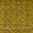 Ajrakh Pattern Natural Dyed Mashru Gaji Mustard Yellow Colour Block Print Fabric